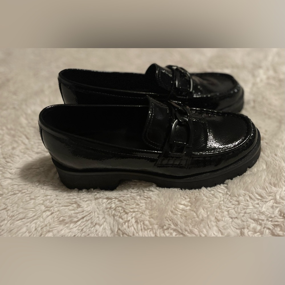 Nine West Black Patent Loafers